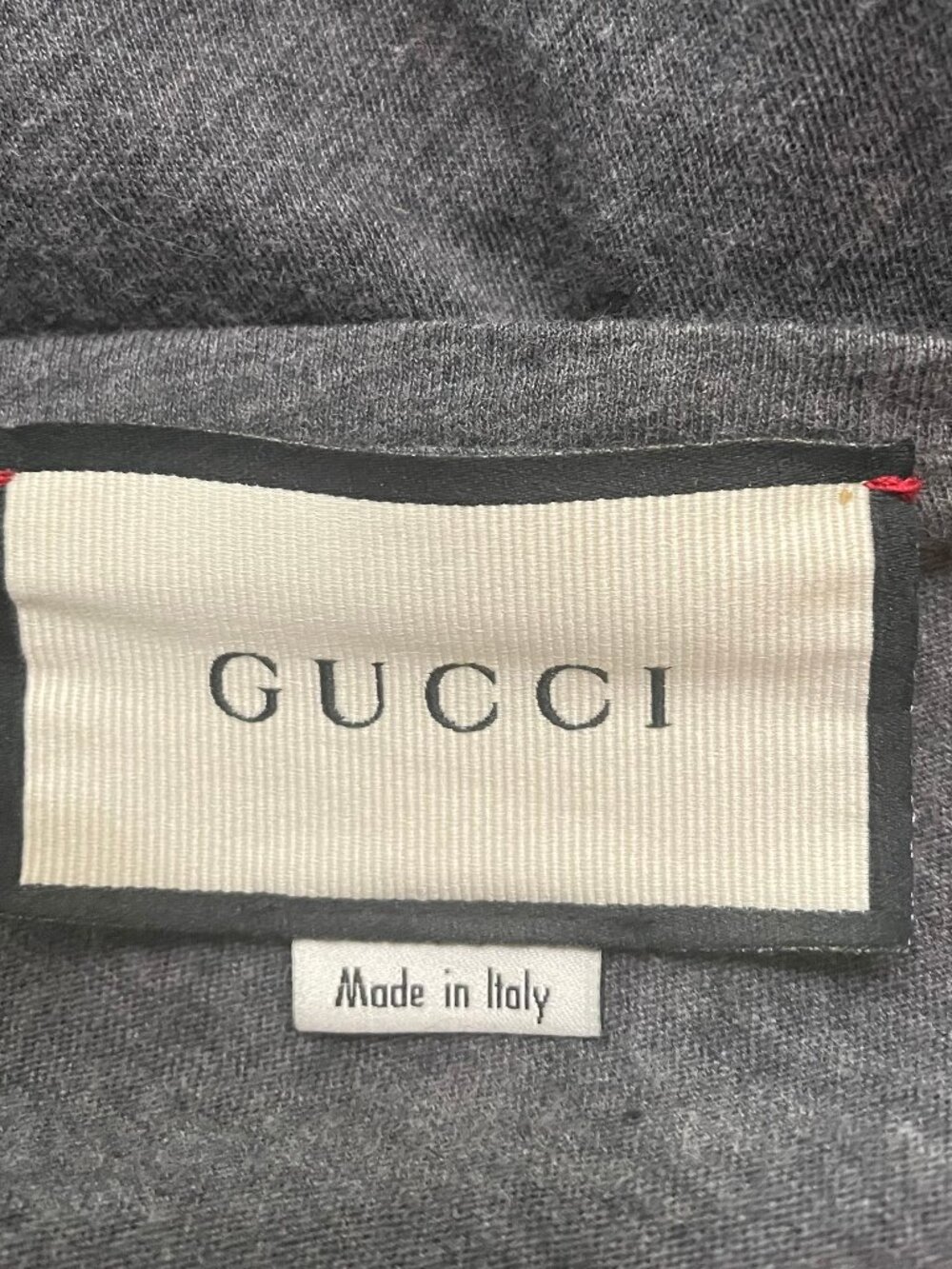 GUCCI~"GUCCI" Classic Logo Jersey T-Shirt, UNISEX - Picture 4 of 6